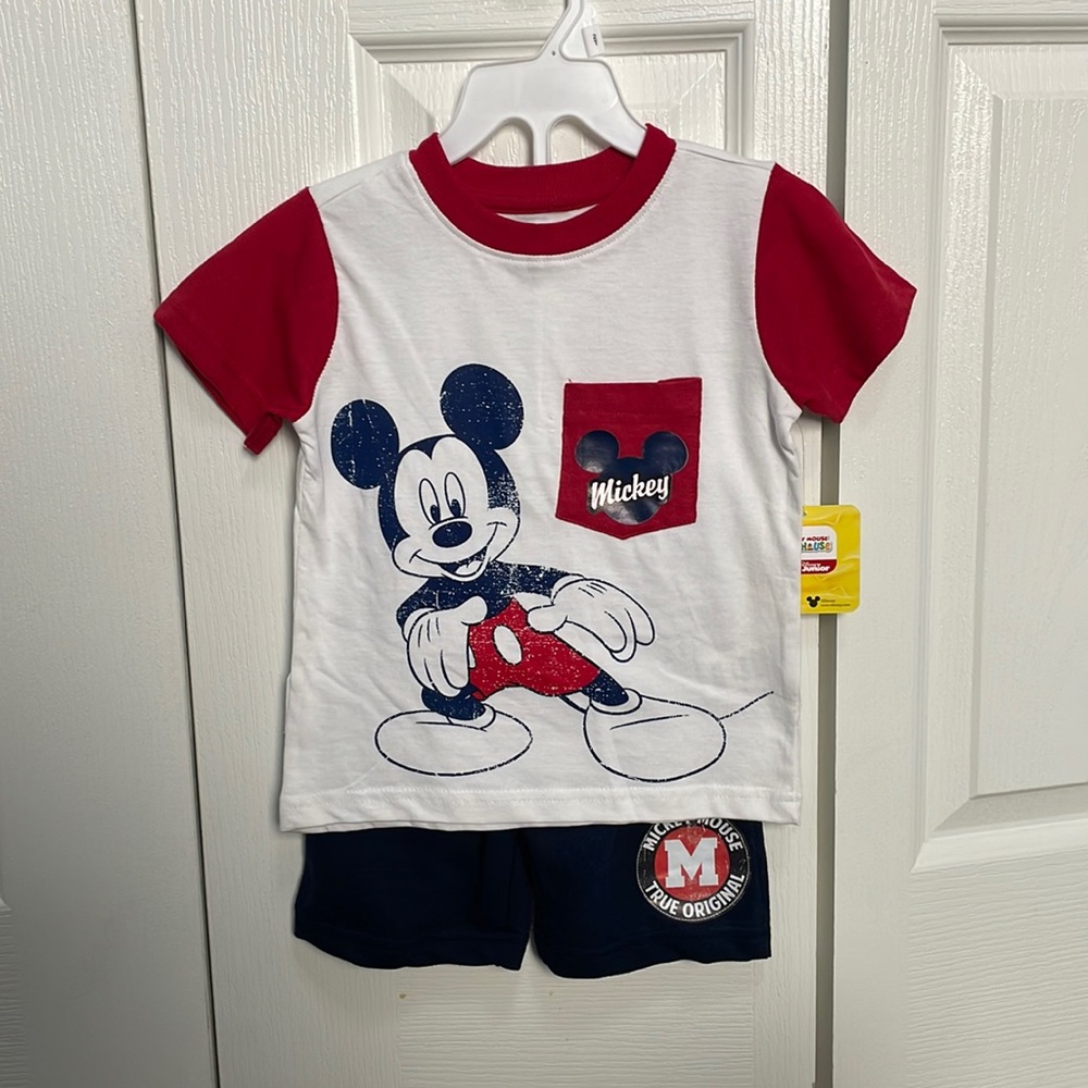 NWT toddler 2T Disney Junior matching Mickey Mouse set.